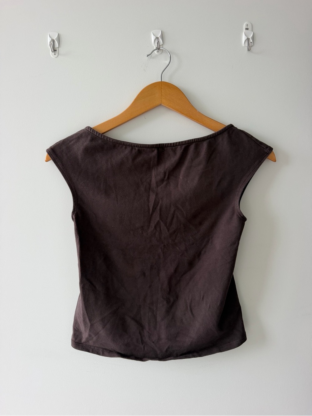Reformation Sleeveless Tank Top in Chocolate Brown